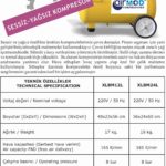 Sessiz kompresör 12 lt